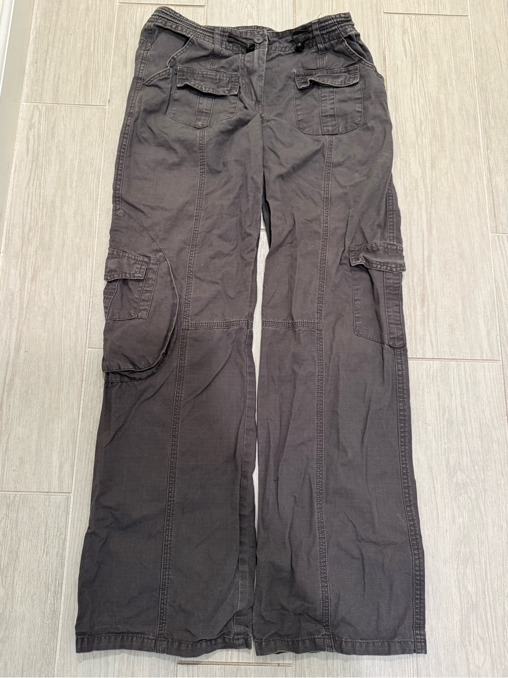 Brandy Melville Black Cargo Pants with Flap Pockets